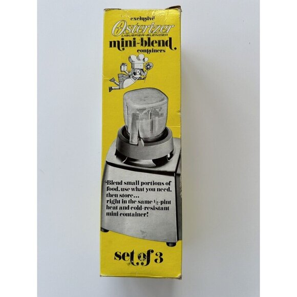 Vintage Osterizer Blender Mini-Blend Containers Blend & Store w/ Box - Picture 1 of 6